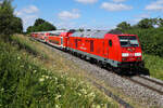 245 013 nach Mühldorf am 9.7.2026 bei Unterschwillach.