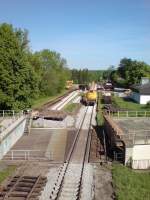 Gleisbauarbeiten am Haltepunkt Burgkirchen/Alz ...  Gnter Knott 25.07.2007