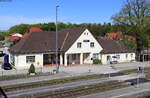 Bahnhof Garching (Alz) am Tag 1 der Umbauarbeiten 10.5.21
