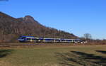 1430 018 als BRB 79061 (Grafing - Kufstein) bei Kirstein 12.2.22