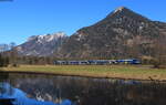 1430 018 als BRB 79069 (Grafing - Kufstein) bei Niederaudorf 12.2.22