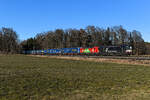 Mit dem verspäteten KT 42143 von Rostock Seehafen nach Bologna Interporto waren am Nachmittag des 13.