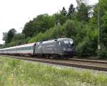 ÖBB 1116 126 am 14.08.14 in Aßling am Ende eines EC 