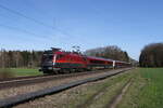 1116 239 auf dem Weg nach Innsbruck am 20. März 2024 bei Brannenburg im Inntal.