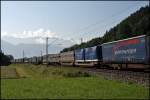 Umweltfreundlich durch die Alpen.... Paneuropa und Terratrans setzten einen gemeinsamen KLV-Zug von Norddeutschland nach Verona ein.