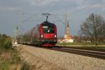 1116 226 mit Railjet RJ 568 von Wien nach Bregenz bei bersee am 15.04.2011