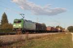 185 389-4 mit Gterzug bei bersee am 03.10.2012.