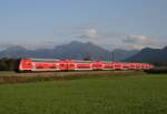 RE 79034 (Salzburg Hbf–Mnchen Hbf) am 14.10.2011 zwischen Bernau und Prien am Chiemsee