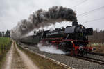 41 018 fuhr am 18. März 2017 nach Kitzbühel, hier zu sehen bei Grabenstätt.