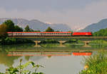 29.Mai 2004, Saalach-Eisenbahnbrücke bei Freilassing.