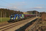 1116 276  EU-Taurus  aus Salzburg kommend am 12. Februar 2023 bei Hütt im Chiemgau.