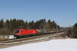 1116 057 mit einem gemischten Güterzug aus Salzburg kommend am 2.