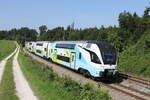 4010 022 auf dem Weg nach Wien am 17. August 2023 bei Sossau im Chiemgau.