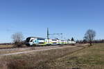 4010 018 aus Wien kommend am 25. Februar 2026 bei Übersee am Chiemsee.