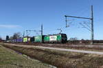 1193 900 mit einem  WENZEL-KLV  aus München kommend am 25. Februar 2026 bei Übersee am Chiemssee.