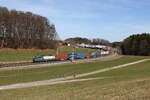 6193 244 mit einem  KLV  aus Salzburg kommend am 26. Februar 2026 bei Axdorf.
