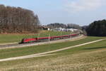 1116 220 aus Salzburg kommend am 4. März 2026 bei Axdorf im Chiemgau.