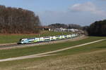 4010 027 aus Wien kommend am 4. März 2026 bei Axdorf im Chiemgau.