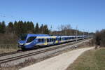 430 014 und 430 009 waren am 5. März 2026 bei Sossau auf dem Weg nach München.