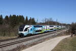 4010 025 aus Wien kommend am 5. März 2026 bei Sossau im Chiemgau.