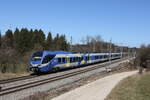 430 024 auf dem Weg nach Rosenheim am 5. März 2026 bei Sossau.