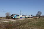 4010 031 aus Wien kommend am 6. März 2026 bei Übersee am Chiemsee.