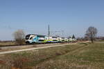 4010 020 aus Wien kommend am 110. März 2026 bei Übersee am Chiemsee.