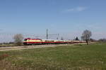 101 001 mit dem  AKE Rheingold  aus Salzburg kommend am 20. März 2026 bei Übersee am Chiemsee.