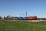 6193 941 von  FOXRAIL  war mit einem  WALTER-KLV  am 8. April 2026 bei �bersee am Chiemsee in Richtung Salzburg unterwegs.