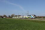 4010 019 auf dem Weg nach Wien am 17. April 2026 bei �bersee am Chiemsee.