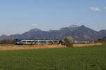 430 003 und 430 014 auf dem Weg nach M�nchen am 17. April 2026 bei Bernau am Chiemsee.