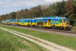  Unikat 09-32 / 4S Stopfmaschine gezogen von einer railpool Lok am 12 September 2026 bei Eglharting.