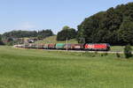 1293 186 mit einem gemischten G�terzug aus M�nchen kommend 26. Juni 2026 bei Axdorf.