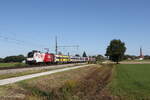 1116 237 mit dem  �FB-Railjet  aus Salzburg kommend am 28. September 2026 bei �bersee am Chiemsee.