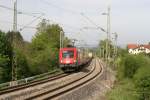 1116 271-6 mit Gterwaggons, aufgenommen bei bersee am 29.04.2011
