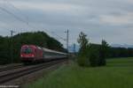 Eine 1216 019 bei Hilperting am 31.05.2015