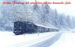 wünsche ich Euch mit diesem Bild der 144 507-2, die am 01.01.1978 das tiefverschneite Berchtesgaden in Richtung Freilassing verlässt