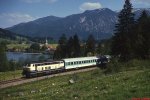 Am Schliersee ist eine unbekannte 218 unterwegs (Frühjahr 1991)