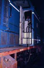 Diesellok der Tegernseebahn im Lokschuppen Schaftlach (1984)