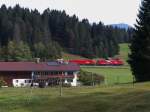 Noch einmal zurück gerannt....Wir waren schon auf Wanderschaft zum Wildensee und hatten unser Feriendomizil verlassen, da pfiff es im Wäldchen hinter Klais.