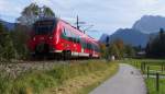 Auf dem Weg zum Geroldsee - Am ersten Tag unseres Mittenwald Aufenthaltes waren wir zum Wildensee gewandert.