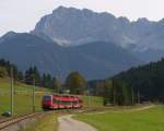 Mit der Bahn in die Berge.