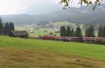 Trbes Wetter, Buckelwiesen, Schmalensee und mittendrin die Mittenwaldbahn.