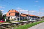 Der ehemalige Bahnhof von Saulgrub hatte mal 3 Gleise.
