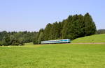 223 068 mit ALX Lindau Hbf - München Hbf am 01.08.2017 bei Oberthalhofen