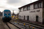 223 068 beim Rangieren in Lindau Hbf.