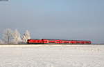 245 003-9 mit dem RE 57504 (München Hbf-Füssen) bei Beckstetten 22.1.17