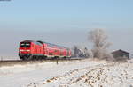 245 006 mit der RB 57340 (Augsburg Hbf-Füssen) bei Beckstetten 22.1.17