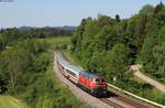 218 495-0 mit dem IC 2084  Nebelhorn  (Oberstdorf-Augsburg Hbf) bei Martinszell 8.5.18