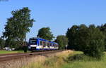 VT 156 und VT 150 als BRB62739 (Augsburg Hbf-Füssen) bei Kaufbeuren 7.7.20